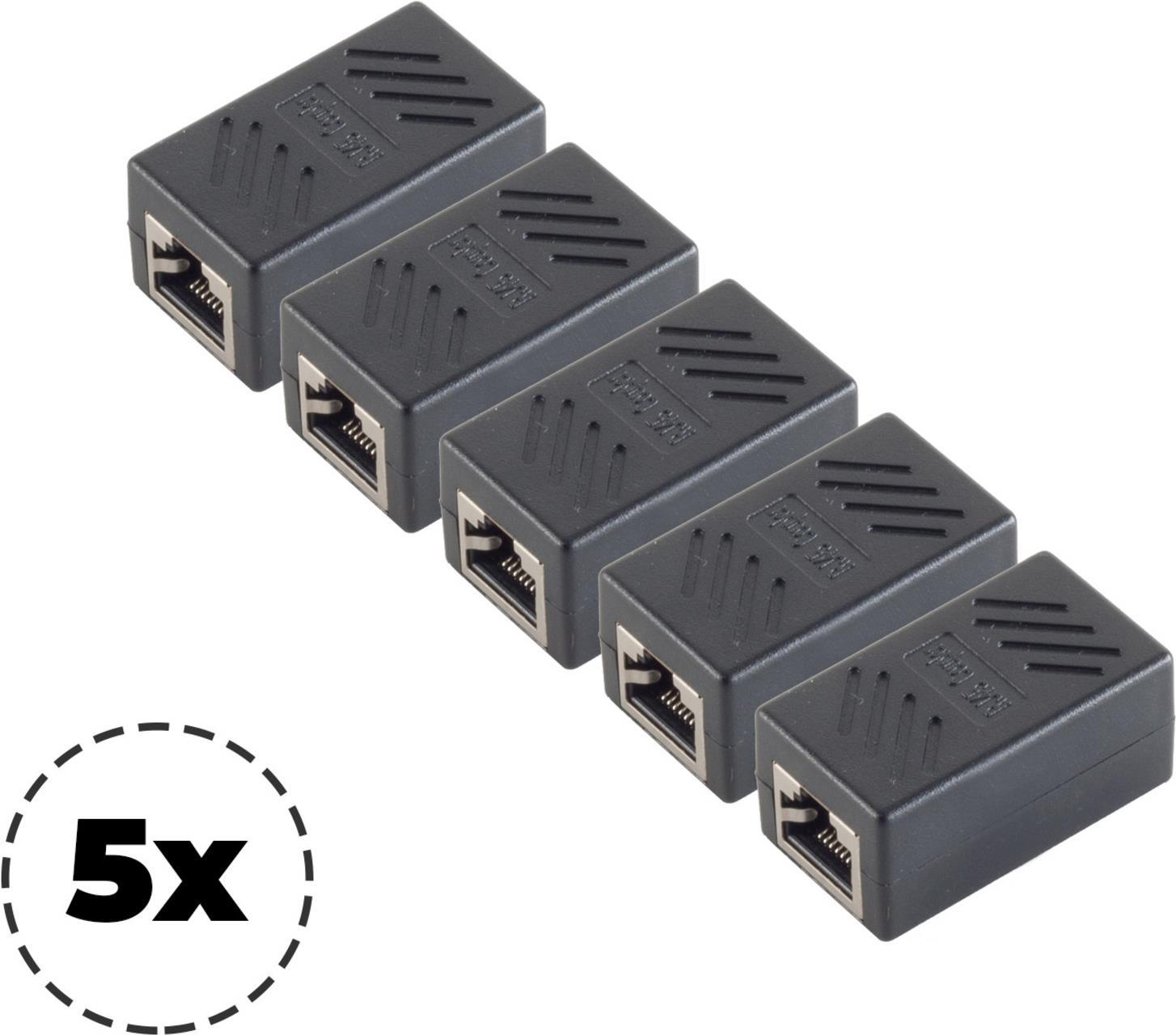 S-CONN S/CONN maximum connectivity SET Adapter Modular Patch Verbinder-cat. 6A Kabelverbinder Doppel