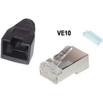 shiverpeaks BS72057-S-10 Drahtverbinder RJ-45 Schwarz - Metallisch (BS72057-S-10)