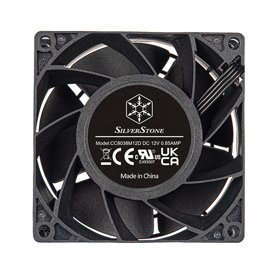 SilverStone FHS 80X PWM Gehäuselüfter 80 mm Schwarz