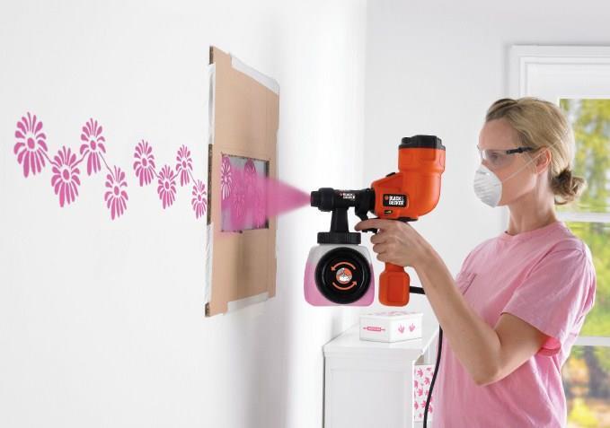 Black & Decker HVLP200 Elektrisches Feinsprühsystem 1200 ml (HVLP200)