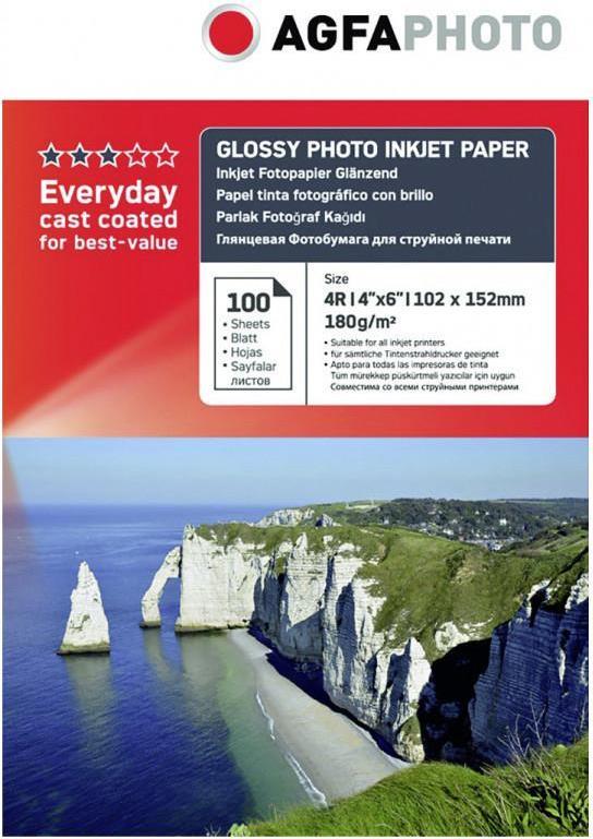 AgfaPhoto Everyday Photo Inkjet Paper Glossy 180 g 10x15 20 Bl. (AP18020A6N)