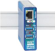 W&T USB-Server Megabit 2.0, 2 unabhängige USB-Ports USB 2.0 kompitabel, vollständige TCP/IP-Unterstützung inkl. - 1 Stück (53665)