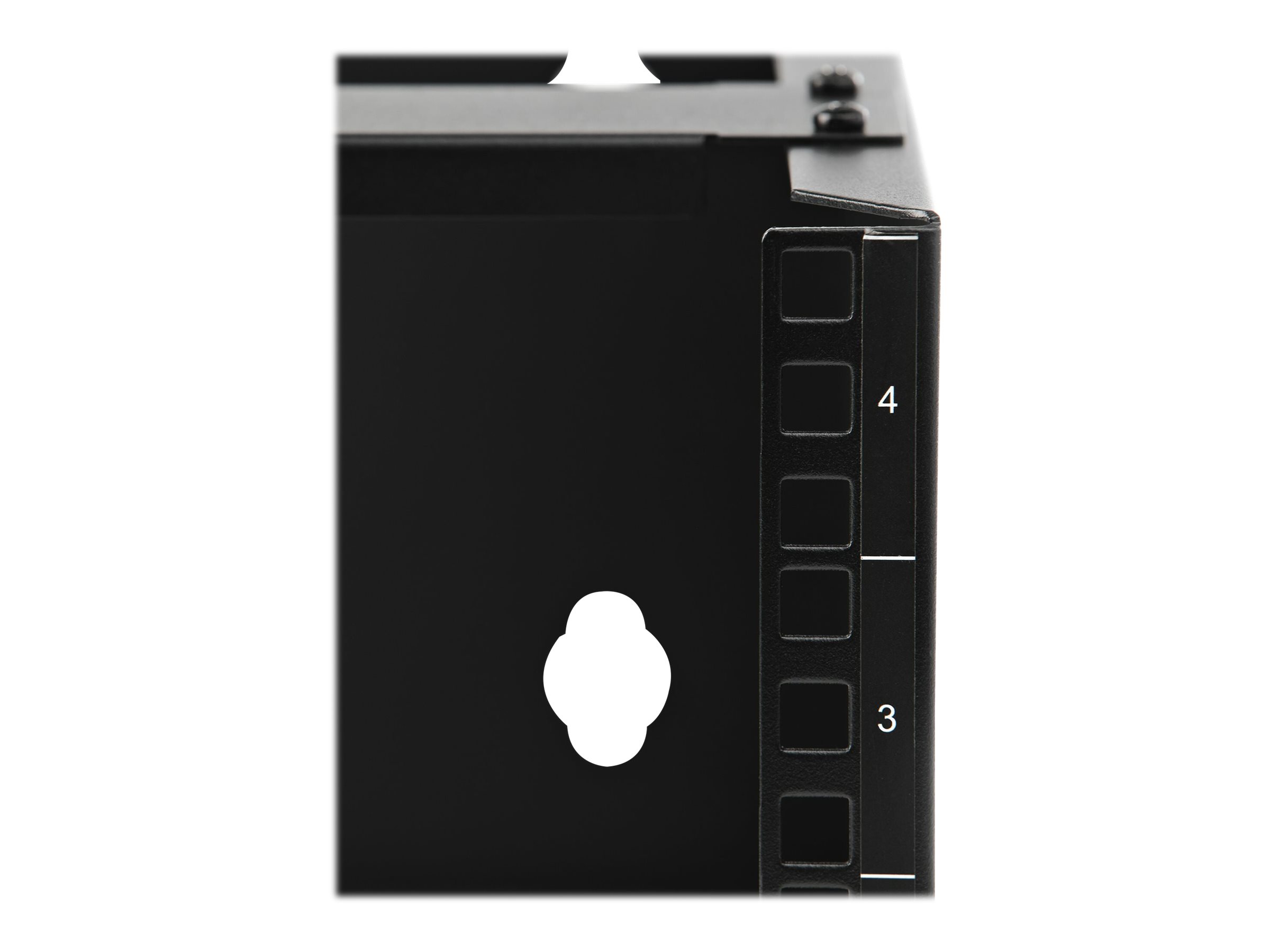 StarTech.com 4HE Wandmontage-Rack 19" 35 cm tief 20 kg Traglast Schwarz