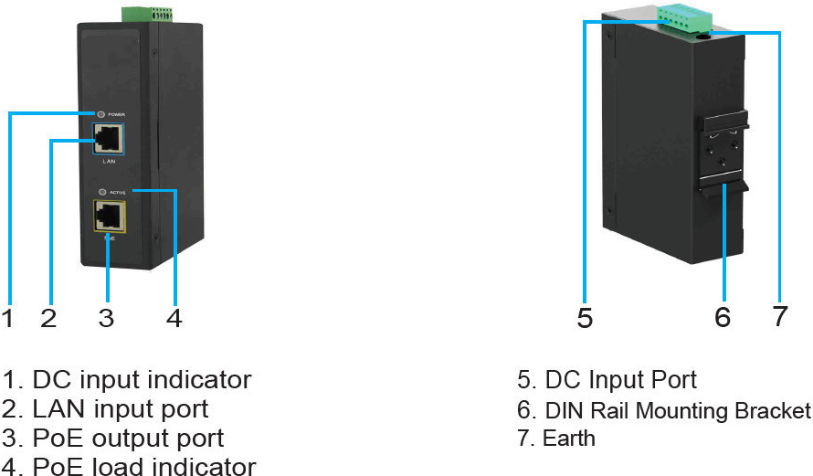 MicroConnect 30W 802.3af/at PoE Injector (TP-DCDC-1248GD-HP)
