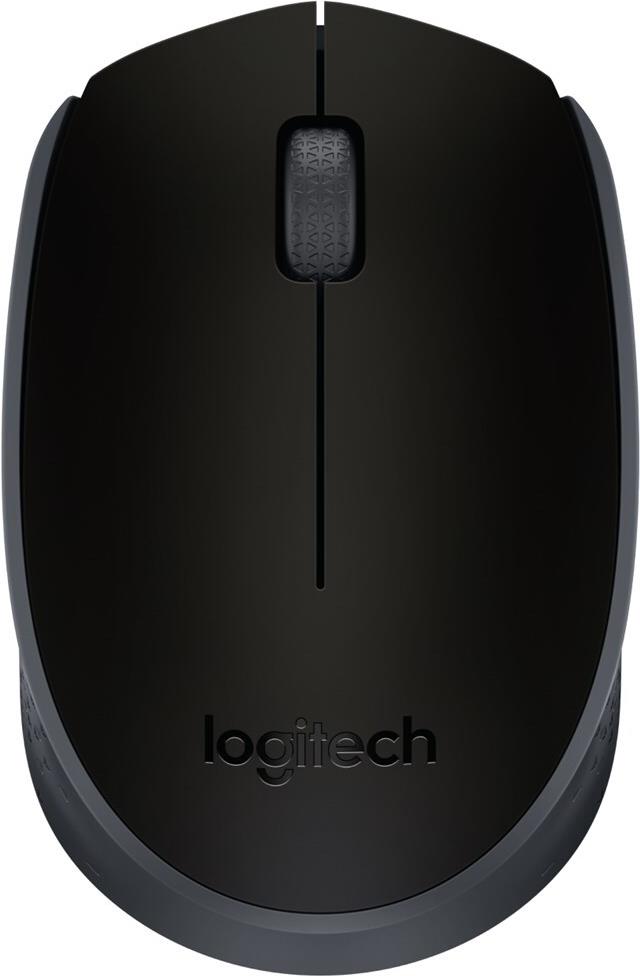 Logitech M171 Maus optisch RF Wireless Schwarz, Grau