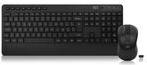 ACT Wireless keyboard and mouse bundle (Azerty), silent click, eco-friendly, made from recycled materials (AC5730)