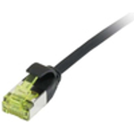 Patchkabel RJ45, CAT6A 500Mhz, 0,5m, schwarz, U/FTP, slimline rund d=3,8mm, TPE/LSZH(Superflex), AWG32, mitCat.7 Rohkabel, Synergy 21 (S217312V3)