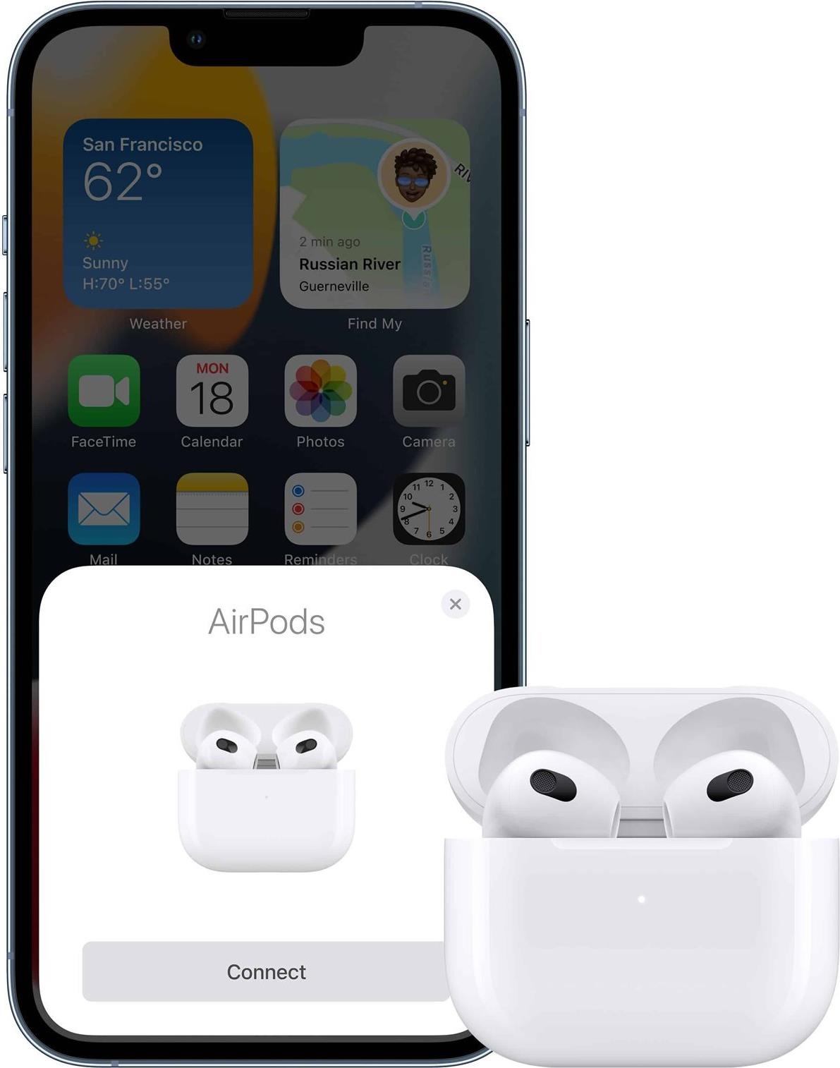 Apple AirPods 3. Generation with MagSafe Charging Case True Wireless Kopfhörer Weiß