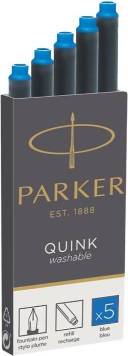 Parker QUINK Tintenpatronen Königsblau, 12 Stück