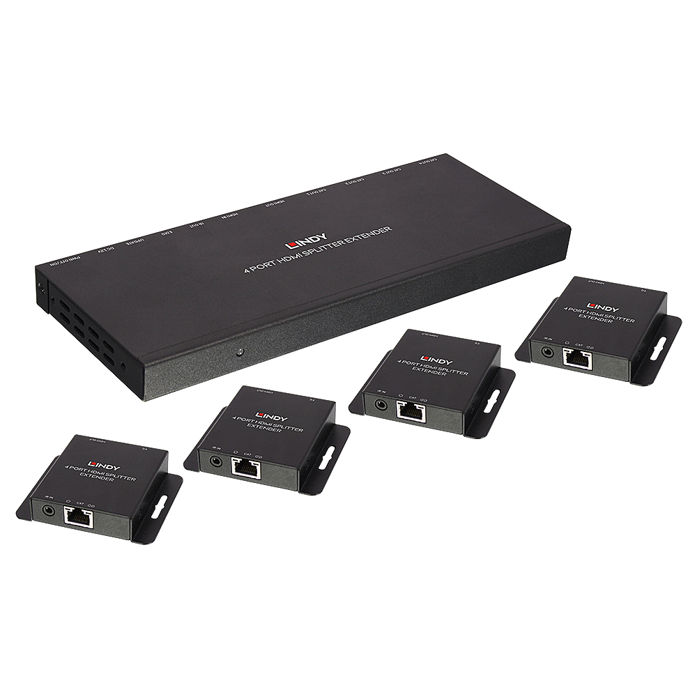 LINDY Cat.6 HDMI & IR Splitter Extender with Loop Out (38155)