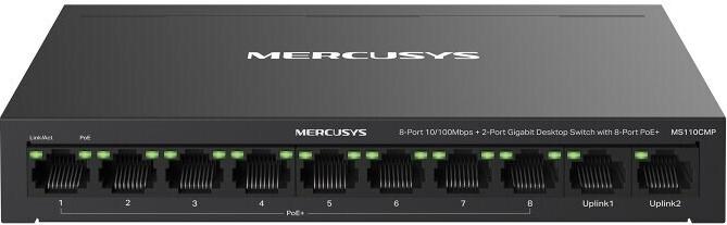 Mercusys MS110CMP Netzwerk Switch PoE Unterstützung Schwarz (MS110CMP)