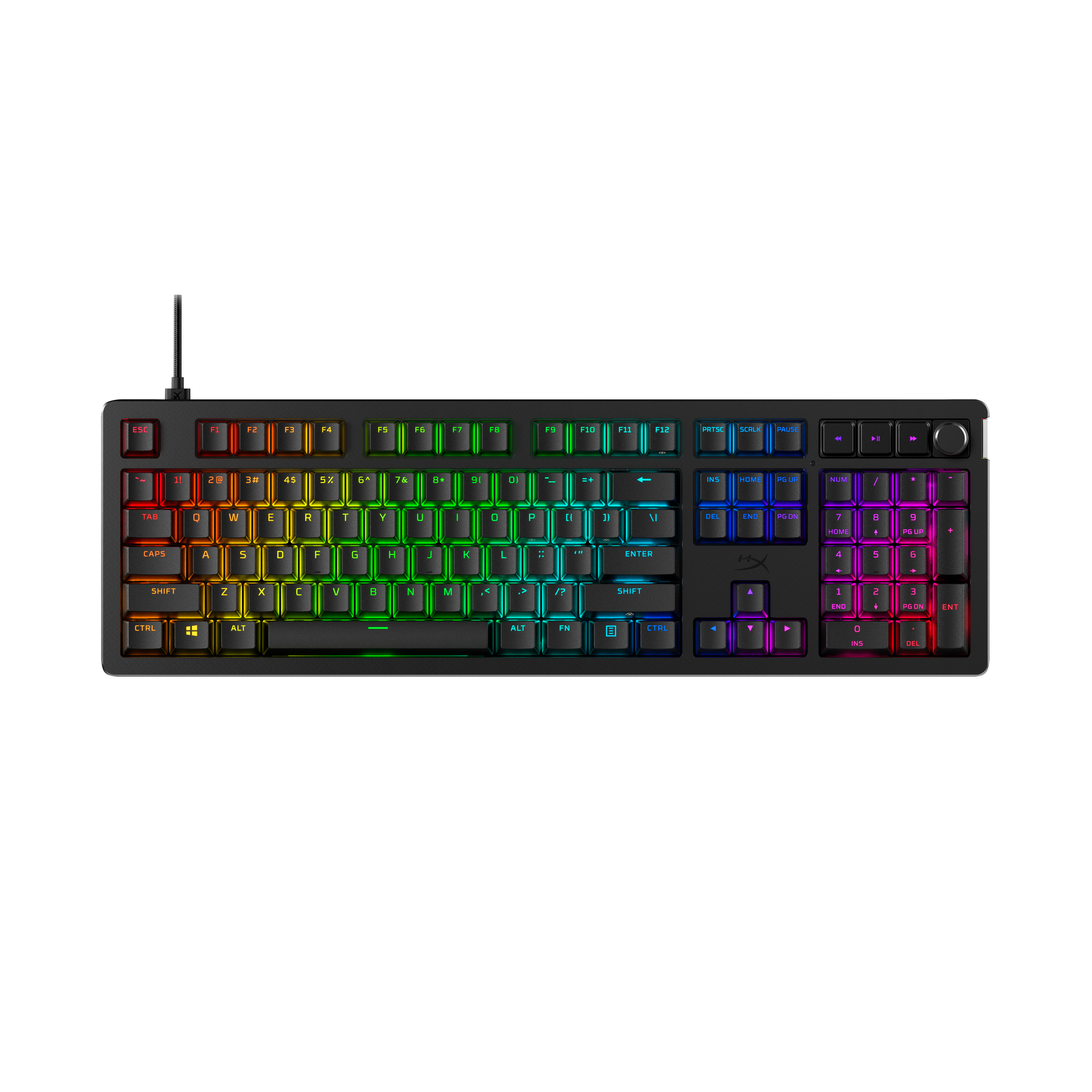 HyperX Alloy Rise Gaming-Tastatur mechanisch RGB USB-C Deutsch Schwarz