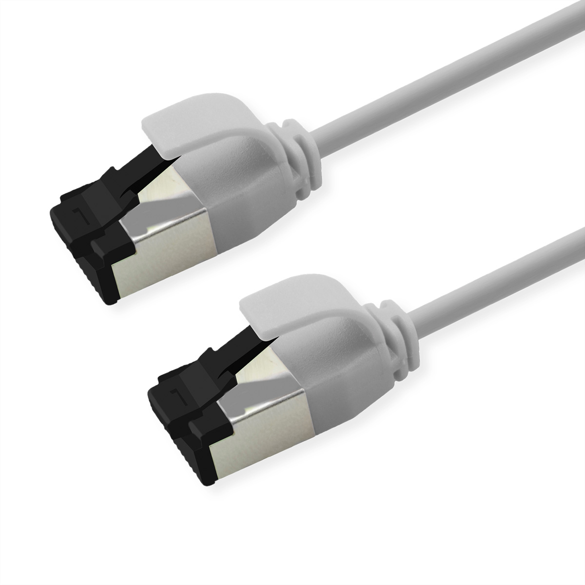 ROLINE S/FTP Patchkabel Kat.8.1 Slim PoE 5 m Weiß