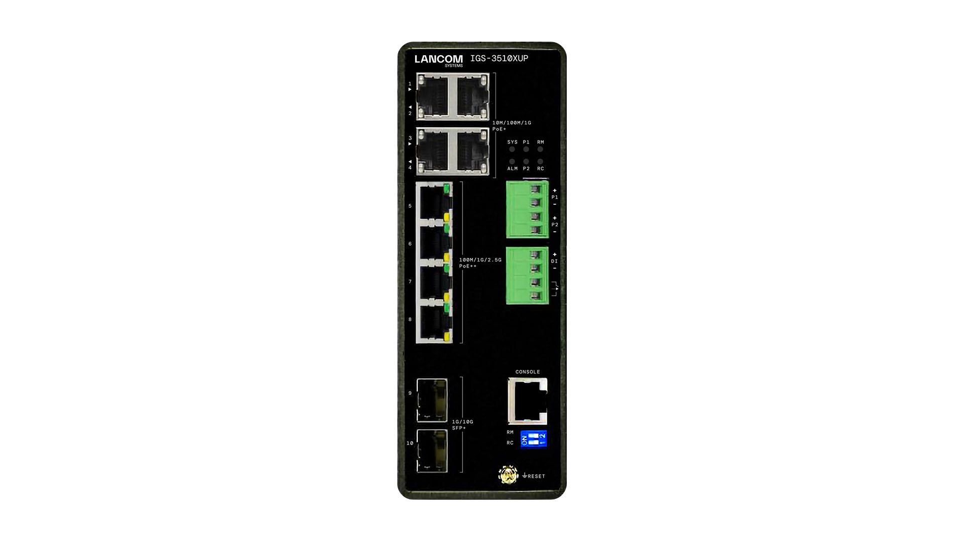 LANCOM IGS-3510XUP Switch L3 managed 10 Ports Schwarz