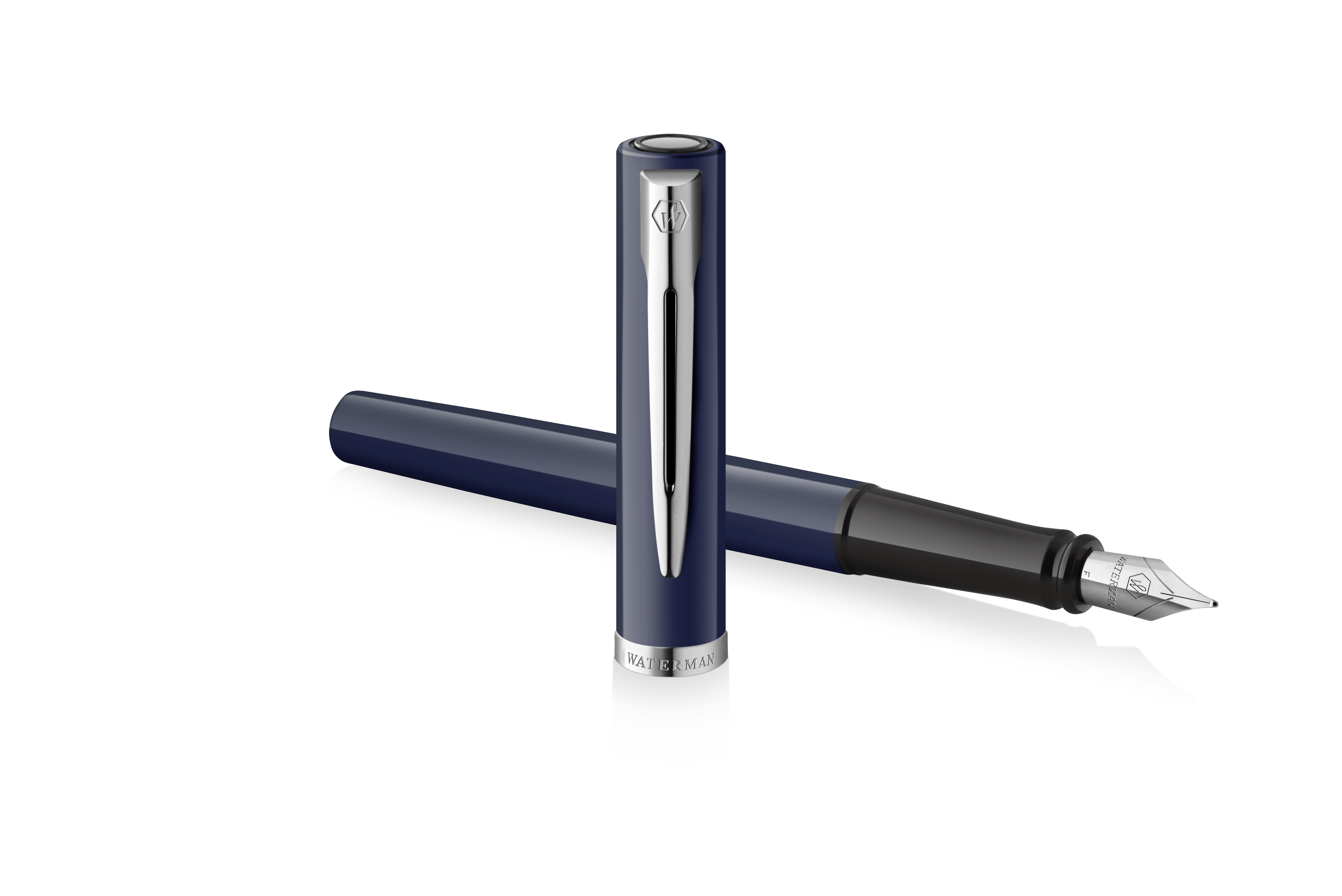 WATERMAN Impression Füllfederhalter blauer Lack CT F Blau