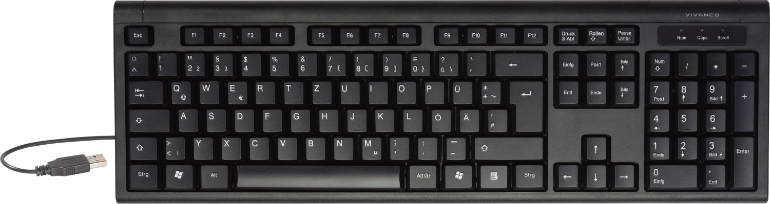 Vivanco kabelgebundene Tastatur