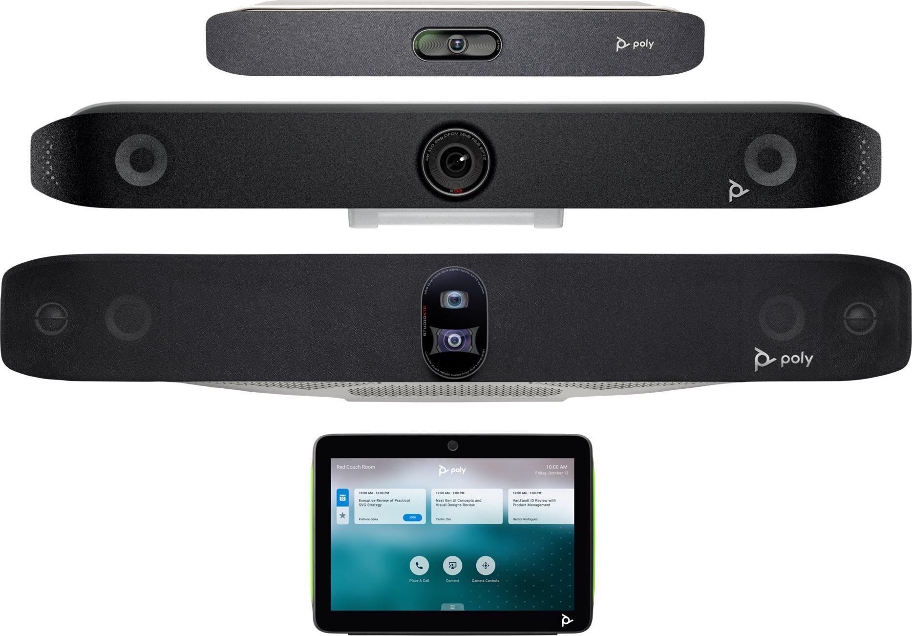 HP Poly Studio X72 All-in-One Videobar 4K 20 MP Schwarz