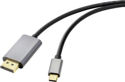 Renkforce DisplayPort Anschlusskabel 1.00 m RF-4600984 DisplayPort 1.4 Schwarz [1x USB-C™ Stecker - 1x DisplayPort Stecker] (RF-4600984)