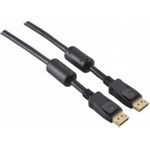 DisplayPort-Kabel, DP 1.2, High Quality, vergoldet, DisplayPort St./St., vergoldet, 1,5 m vergoldete Anschlüsse für beste Signalübertragung, mit Ferritkernen für optimale Signalqualität (128021)
