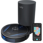 eufy ANKER RoboVac LR30 Hybrid+ Saugroboter mit Absaugstation, Mit Wischfunktion, 60 Tage Kapazität, iPath Laser Navigation, 3000Pa Saugkraft, Multi Stockwerk Kartierung, App, Kompatibel mit Alexa(T2181G11)