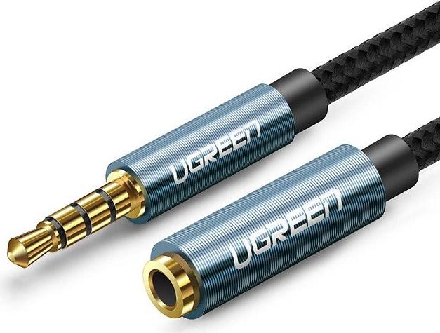 Ugreen Verlängerungskabel Adapter AUX Mini-Klinke 3,5 mm 2 m (blau) (40675)