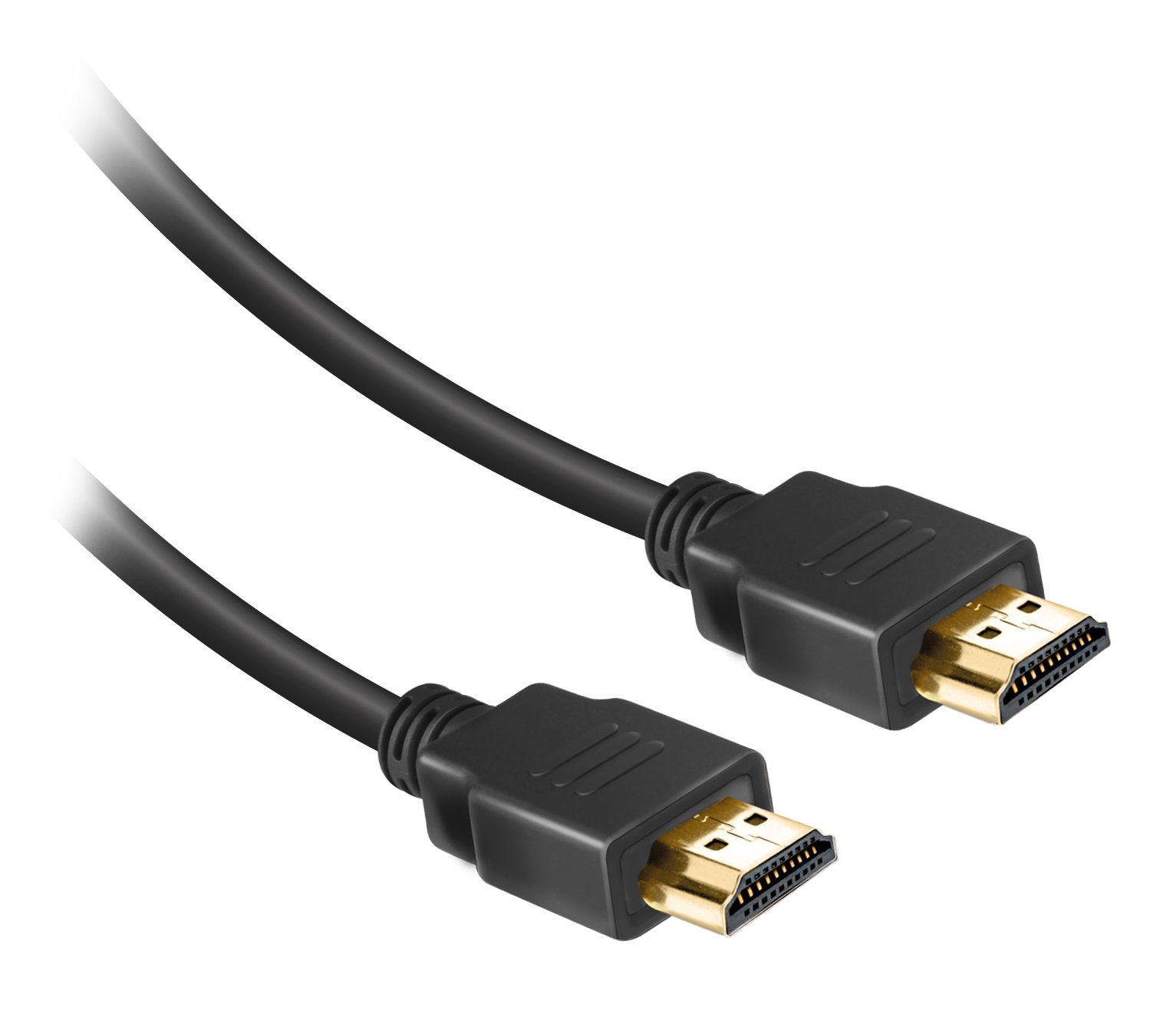 ekon HDMI Ethernet Metallkabel 4K Ultra HD 1,8 m Schwarz