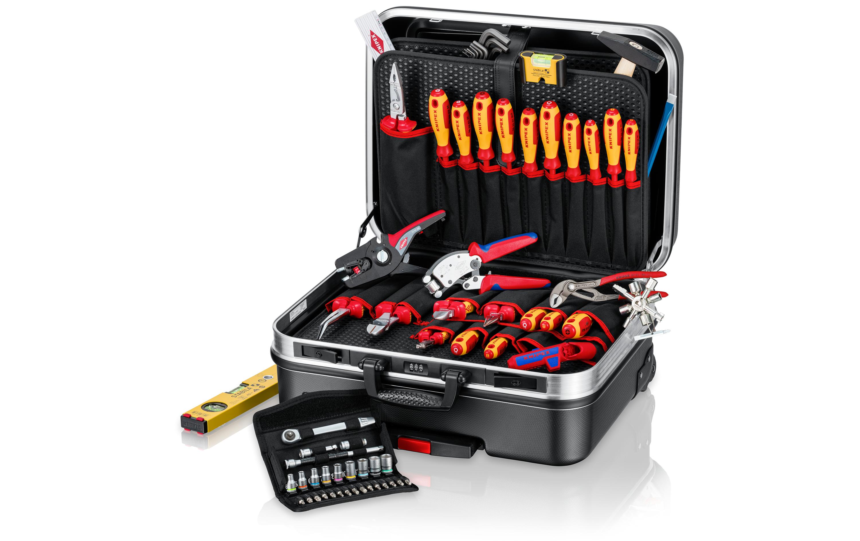 Knipex BIG Basic Move 00 21 06 Werkzeugkoffer Schwarz, Rot, Gelb