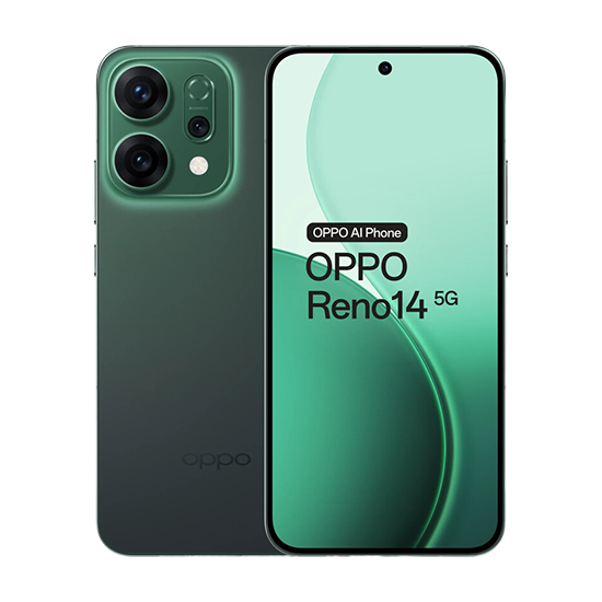 OPPO Reno14 5G 12+256GB, 50+8+50MP, 6000mAh Akku, 120Hz 6,59" AMOLED, IP69, Grün(CPH2737)