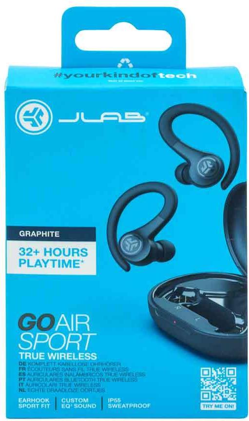 JLab Go Air Sport True Wireless In-Ear Kopfhörer Bluetooth Graphite