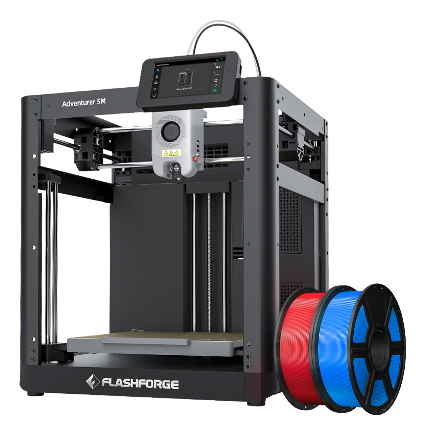Flashforge Adventurer 5M 4,3" Touchscreen FFF 3D-Drucker Schwarz