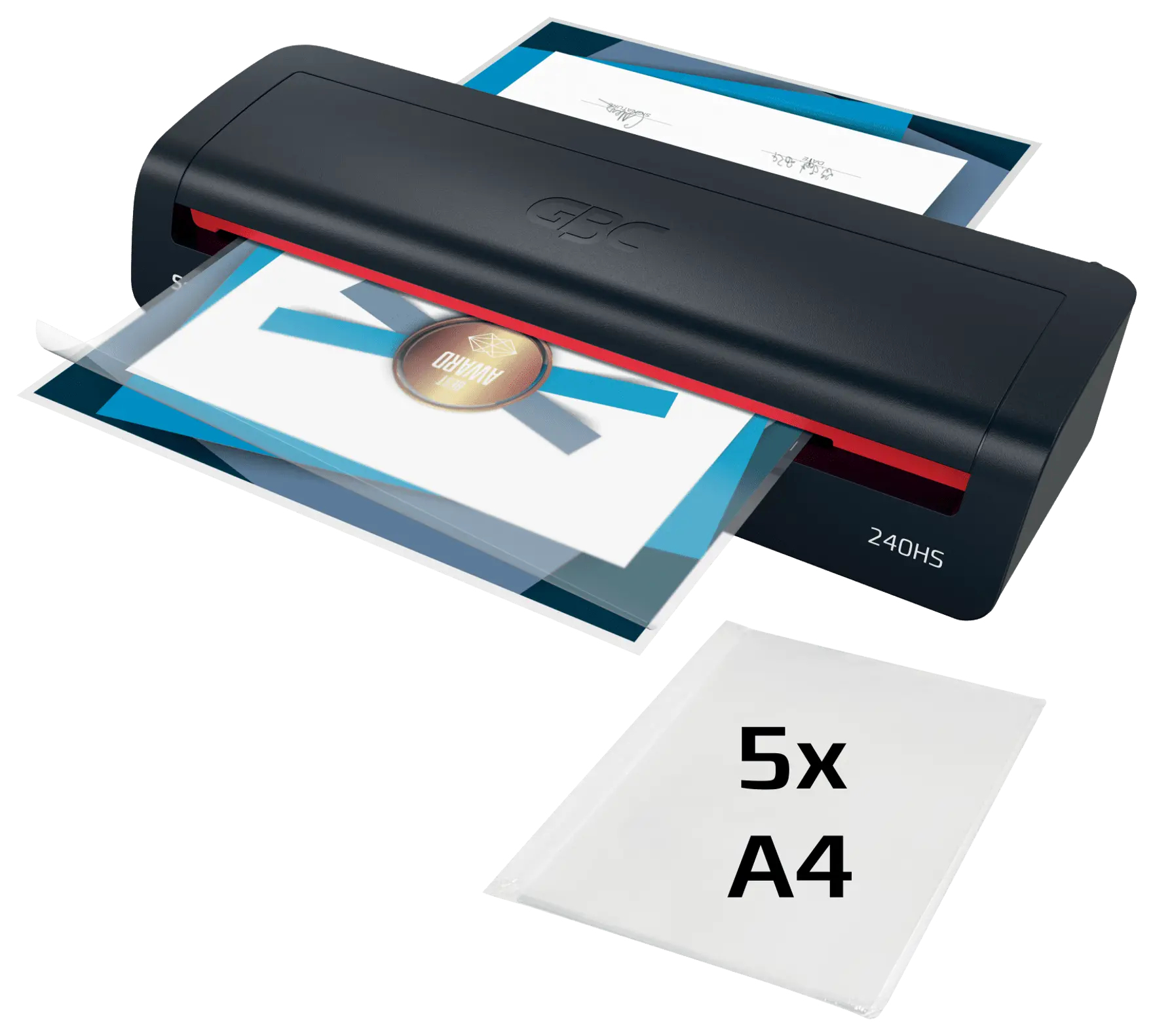 GBC Series 2 240HS Heißlaminierer A3 400 mm/min Schwarz, Rot
