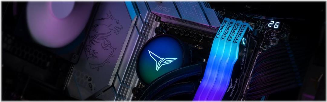 T-FORCE DELTA RGB 32 GB RAM 2 x 16 GB DDR5 6400 MHz Schwarz