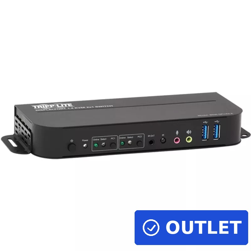 Tripp Lite B005-DPUA2-K DisplayPort/USB KVM-Switch mit 2 Anschlüssen (B005-DPUA2-K)