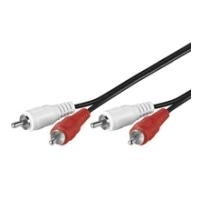 Wentronic Goobay Cinch-Verbindungskabel, 20 m - 2x Cinch-Stecker (Audio links/rechts) > 2x Cinch-Stecker (Audio links/rechts) (50341)