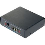 SPEAKA PROFESSIONAL 2 Port HDMI-Splitter Ultra HD-fähig, 3D-Wiedergabe möglich 3840 x 2160 Pixel Sch