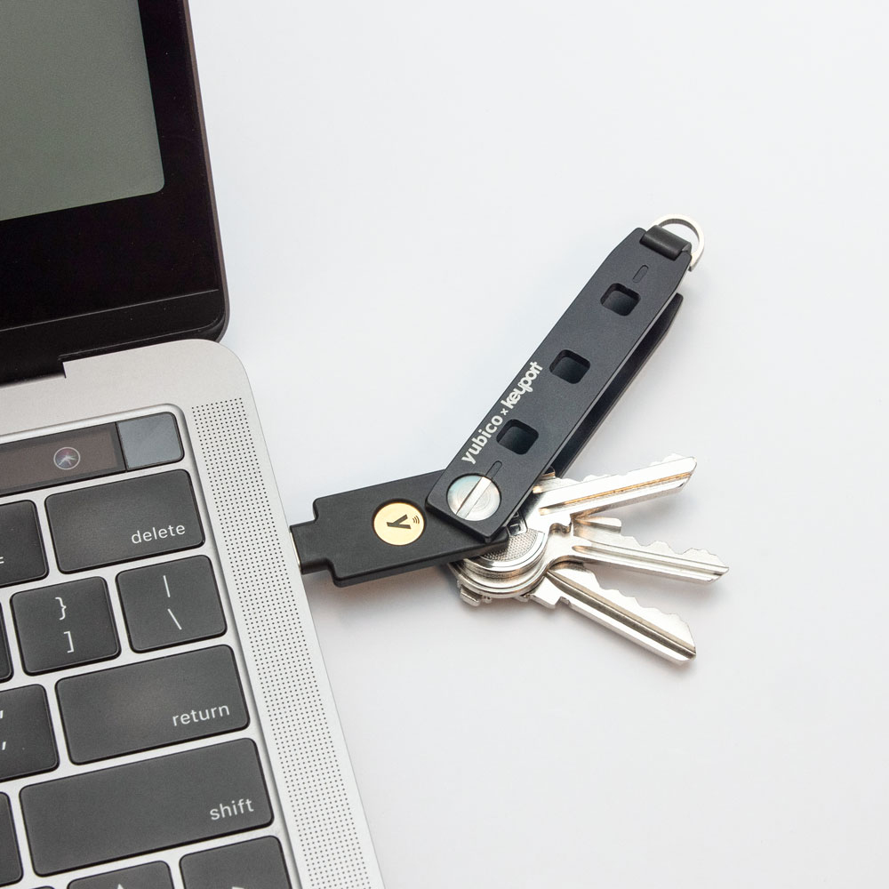 Yubico x Keyport Pivot 2.0 Schlüssel-Organizer für YubiKeys, Aluminium Schwarz