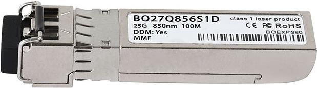 Kompatibler Packetlight SFP28-25G-SR-PC BlueOptics BO27Q856S1D SFP28 Transceiver, LC-Duplex, 25GBASE-SR, Multimode Fiber, 850nm, 100 Meter, DDM, 0°C/+70°C (SFP28-25G-SR-PC-BO)