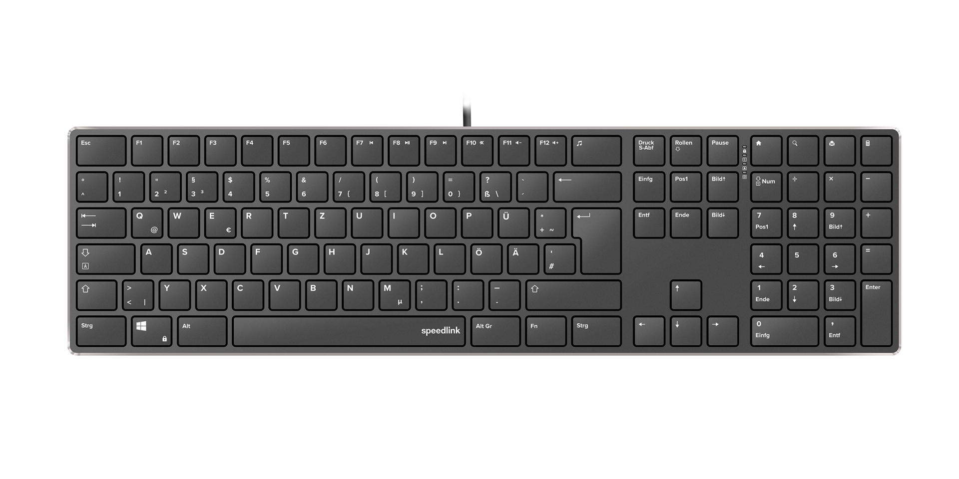 SPEEDLINK SL-640010-BK Tastatur USB Deutsch Schwarz