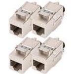 DIGITUS Keystone Modul werkzeugfrei. Montageschluss 4 Stk. (DN-93816-4)