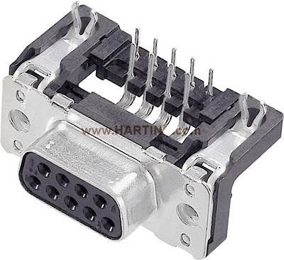 Harting D-SUB Buchsenleiste 90 ° Polzahl: 37 Löten 09 66 452 6613 1 St. (09 66 452 6613)