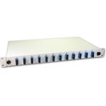 Lightwin LWL Spleissbox, 24 Fasern, 12x DSC Singlemode, 9/125µm OS2 G657.A1 Pigtail Spleißboxen (SPBOX 24E09 OS2 DSC)