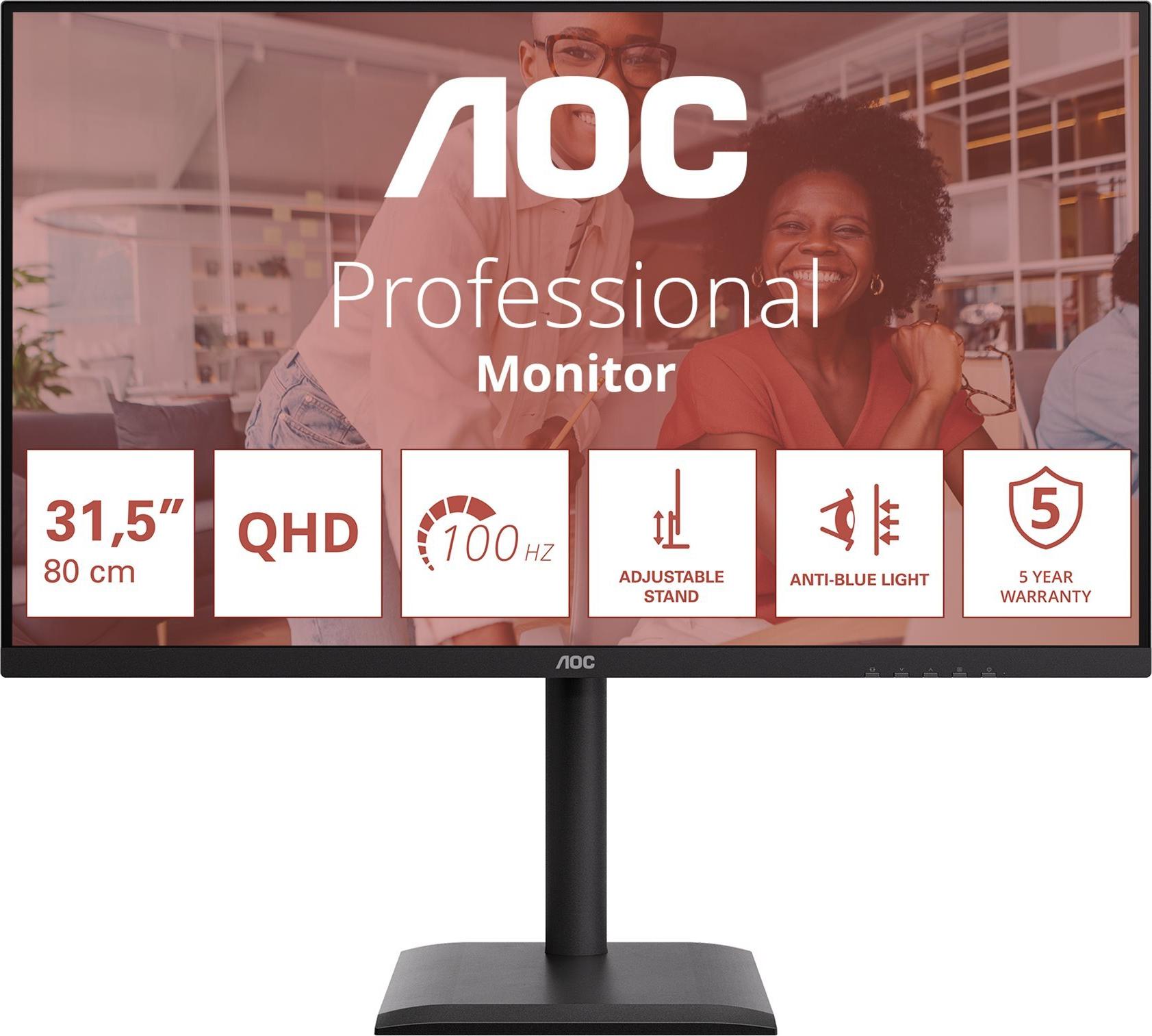 AOC Q32E4U 31,5" QHD IPS 100 Hz Schwarz