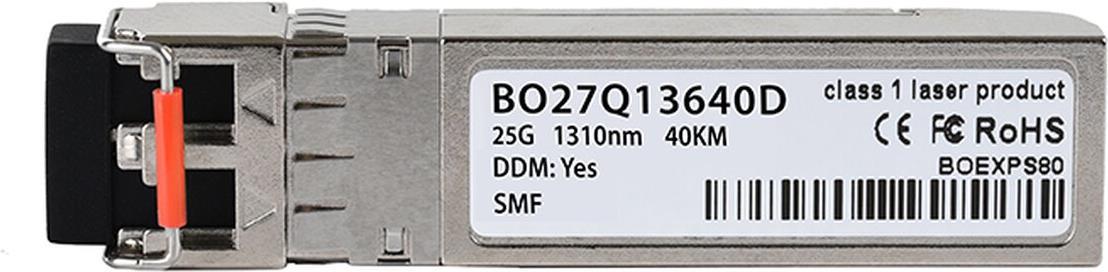 Kompatibler Juniper SFP28-25G-ER BlueOptics© SFP28 Transceiver, LC-Duplex, 25GBASE-ER, Singlemode Fiber, 1310nm, 40KM, DDM, 0°C/+70°C (SFP28-25G-ER-JU-BO)