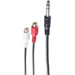 shiverpeaks BS30461 Audio-Kabel 0,2 m 6.35mm 2 x RCA Schwarz (BS30461)
