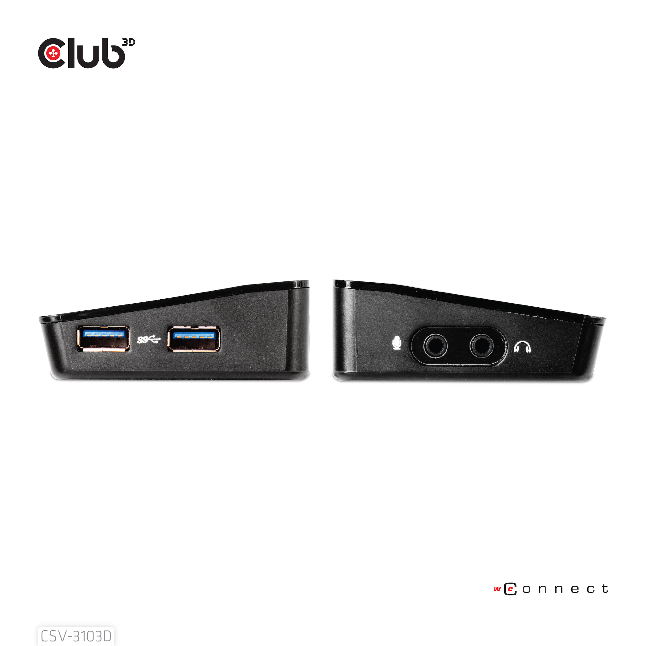 Club 3D SenseVision USB 3.0 4K Docking Station Schwarz
