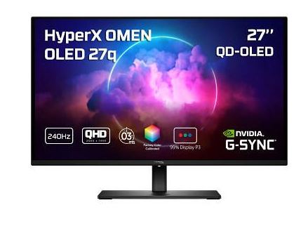 HyperX OMEN OLED 27q QHD 240Hz Gaming Monitor 27 Zoll Schwarz