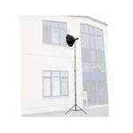 Walimex pro AIR Jumbo 730 Lampenstativ 730cm - luftgedämpftes Lichtstativ Aluminium 7,3m max Höhe 22,5 kg Traglast, stabil & komfortabel Leuchtenstativ für Film Fotografie Studio Outdoor, mit Tasche (1016331)