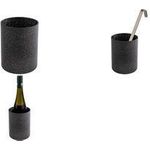 APS Dressingtopf / Flaschenkühler FROSTFIRE, 1,5 Liter Durchmesser: 115/110 mm, Höhe: 150 mm, silber-schwarz, - 1 Stück (36140)