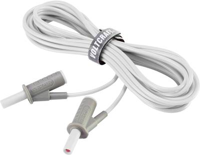VOLTCRAFT Hochflexible Sicherheits-Messleitung [Lamellenstecker 4 mm - Lamellenstecker 4 mm] 5 m Weiß MSB-501 10 A (VC-8063475)