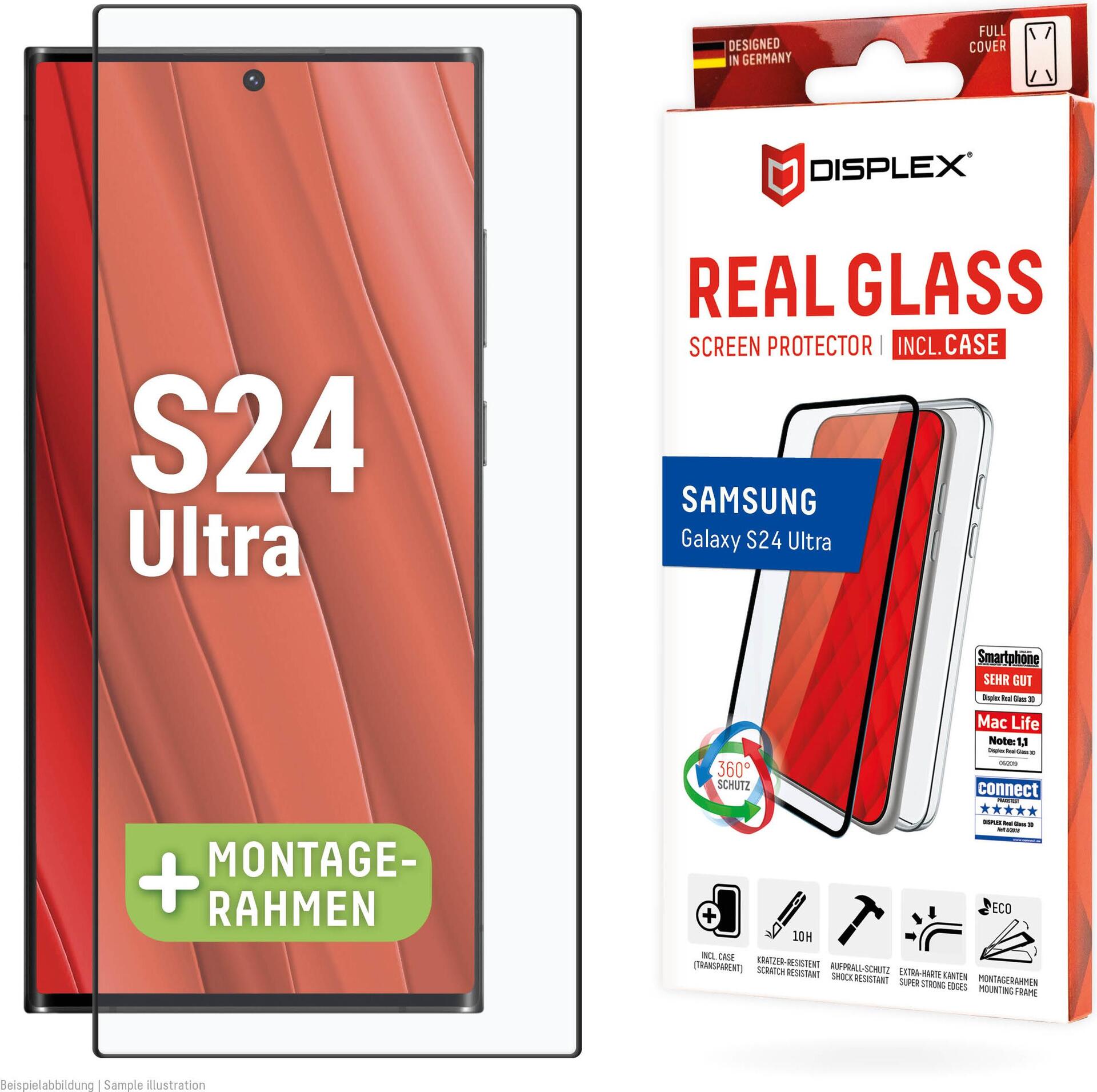 Displex Panzerglas + Schutzhülle für Samsung Galaxy S24 Ultra (01910)